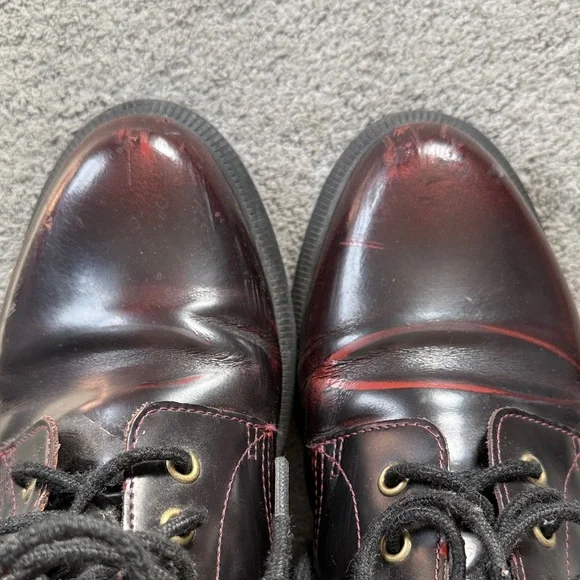 Dr. Martens Burgundy Ankle Boots - Picture 6 of 7